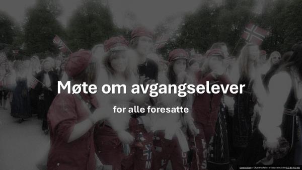 Lenke til artikkel: Foresatte til avgangselever