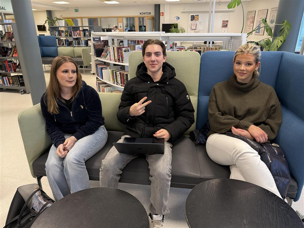 Elever som jobber - Klikk for stort bilde