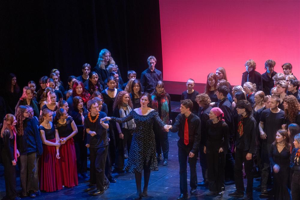 Operakorsangere for en kveld - Klikk for stort bilde