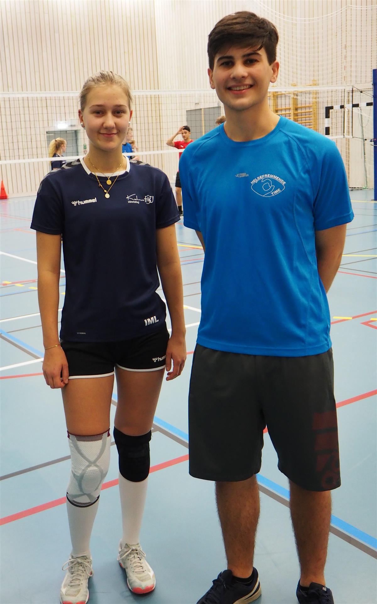 Iris Lundem og Ole Christopher Eide , VG1 idrett - Klikk for stort bilde